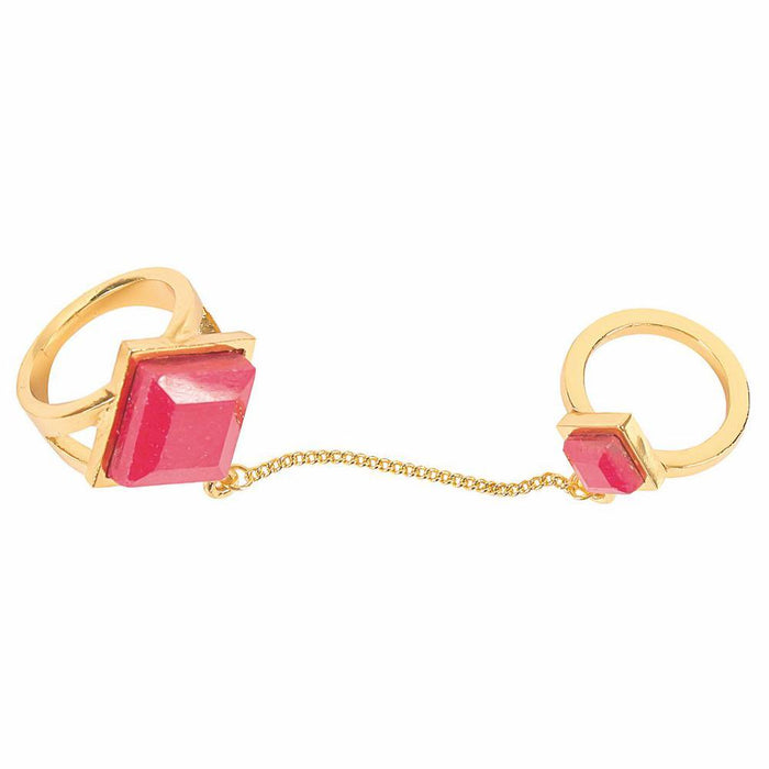 Double Ruby Statement Ring