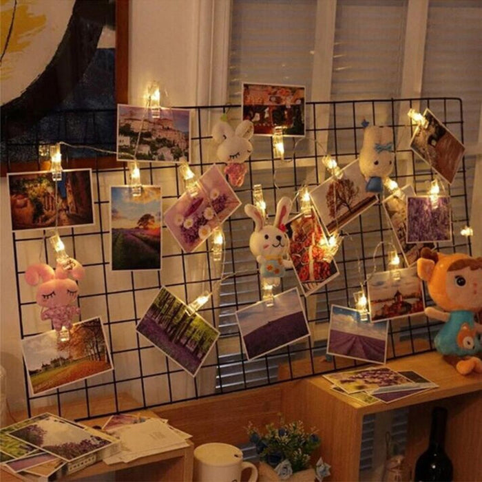 5M Photo Clip Holder LED String lights Battery