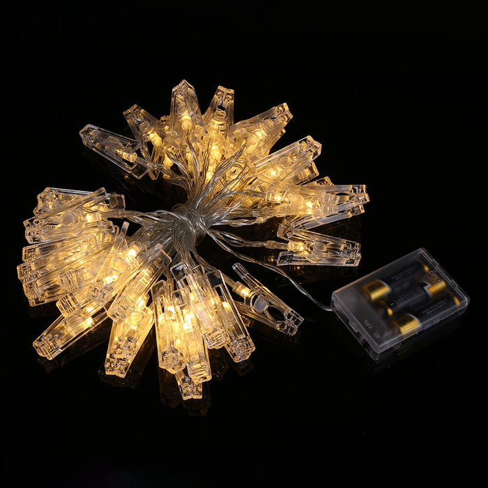 5M Photo Clip Holder LED String lights Battery