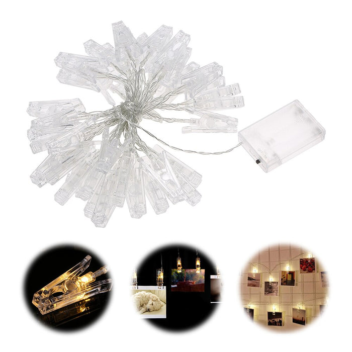5M Photo Clip Holder LED String lights Battery