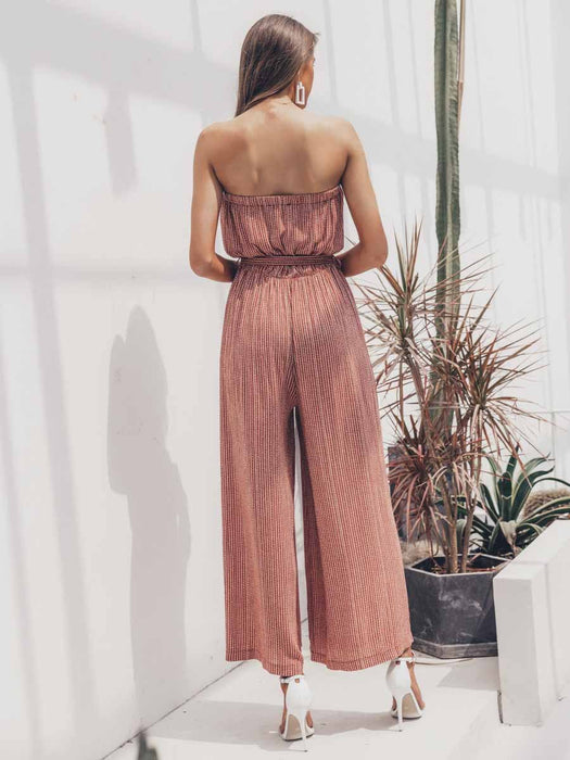 Off shoulder sexy jumpsuit women