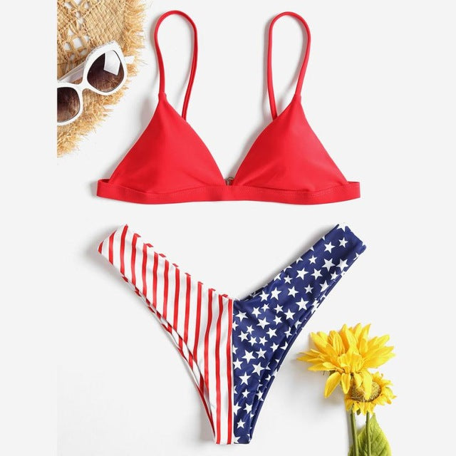 New Style Womens Swimwear Sexy Bra Bikini American