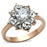 Women Stainless Steel Cubic Zirconia Rings TK1168