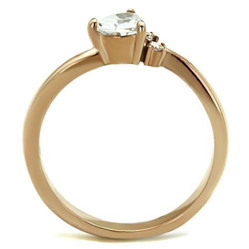 Women Stainless Steel Cubic Zirconia Rings TK1591