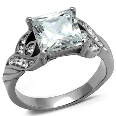 Women Stainless Steel Cubic Zirconia Rings TK2657