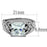 Women Stainless Steel Cubic Zirconia Rings TK2657