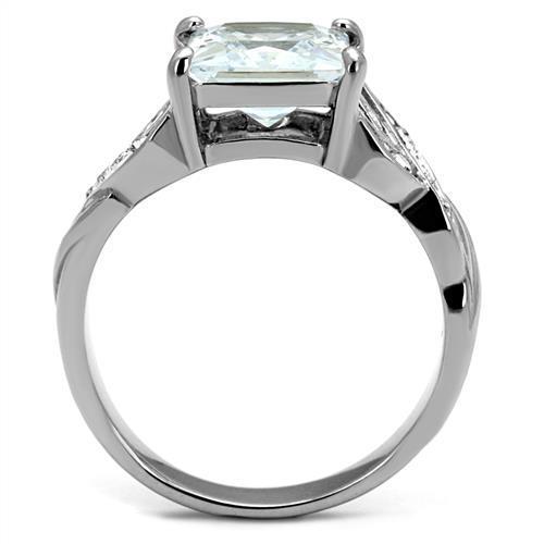 Women Stainless Steel Cubic Zirconia Rings TK2657