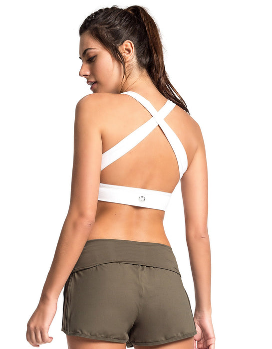 WHITE CROSSED SPORTS BRA 11
