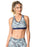SPORTS BRA 203 GEOMETRIC PRINTED BLUE