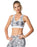 SPORTS BRA 203 GEOMETRIC PRINTED BLACK