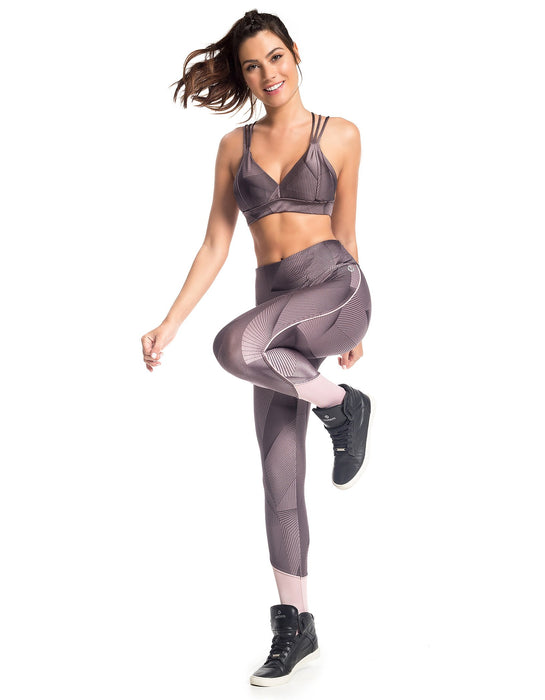 PRINTED TRIANGLE SPORTS BRA