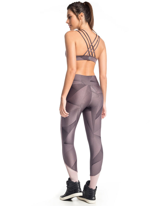 PRINTED TRIANGLE SPORTS BRA