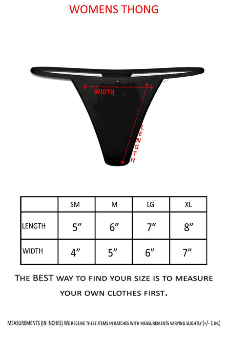 7 P Black Thongs w/ Funny Blue Graphic Prase