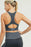 Chevron Track Seamless Hybrid Racerback Sports Bra
