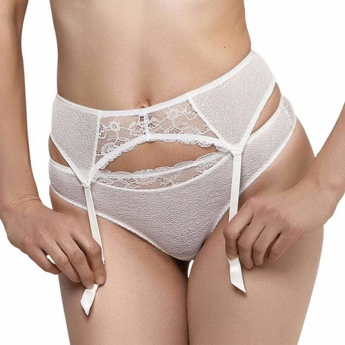 Bridal Lace Sheer Mesh Garter Belt Lauma Sparkling